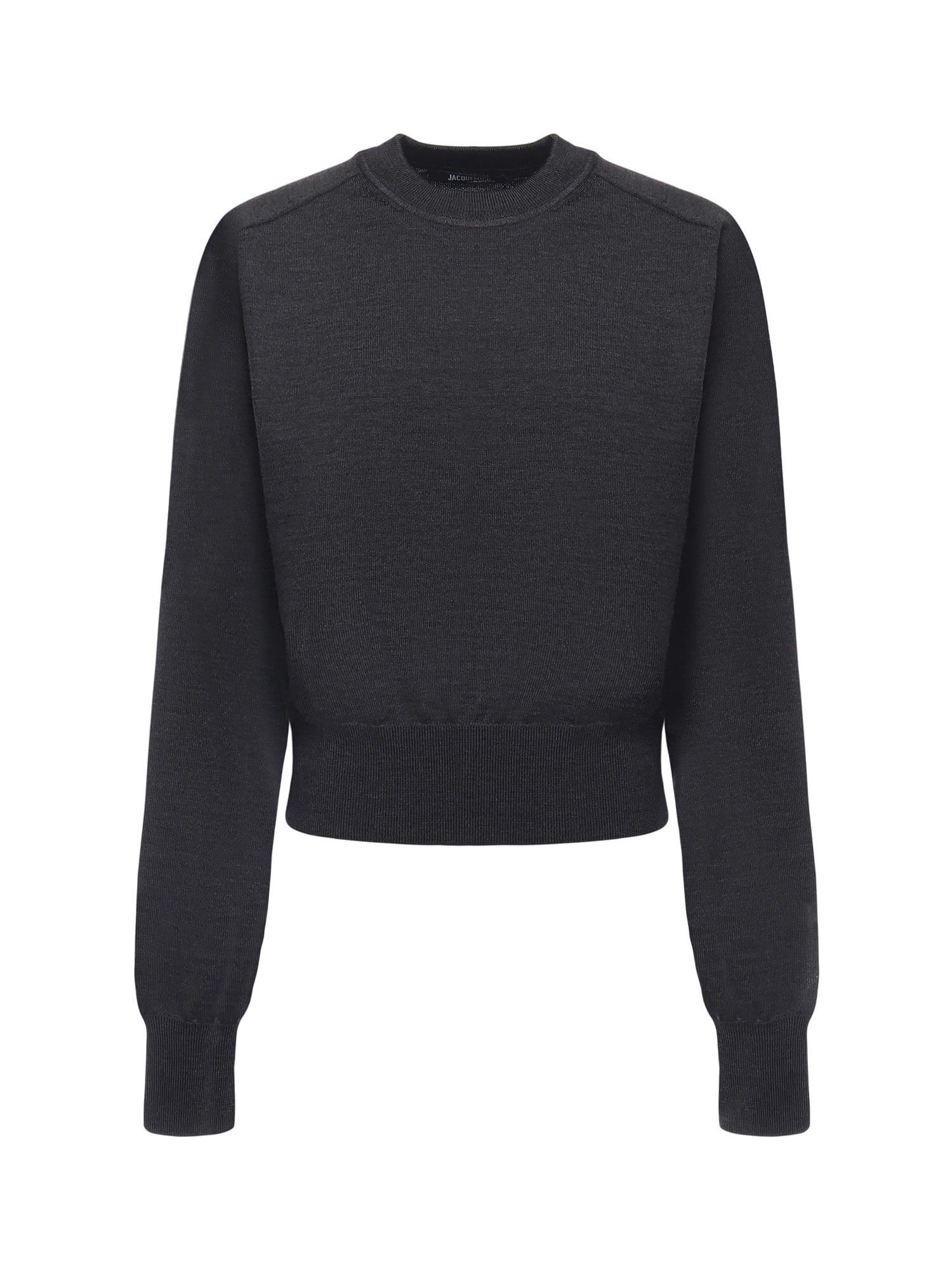 jacquemus sweater with embroidered logo