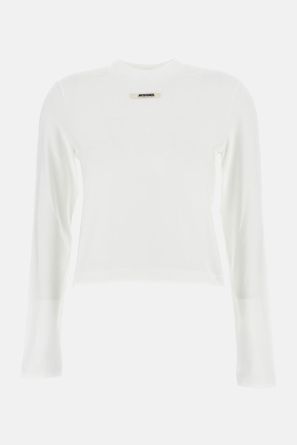 jacquemus t-shirts and polos white co ea - women