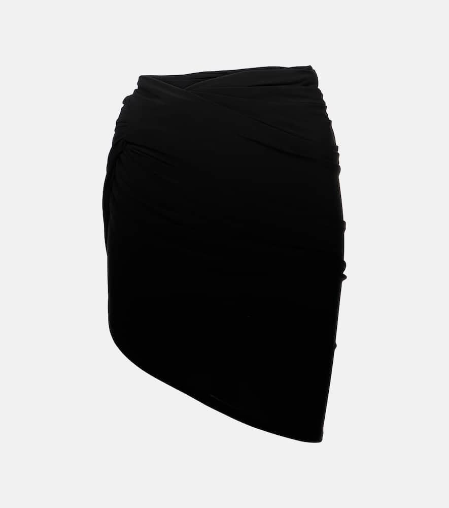 jacquemus the drapeado jersey miniskirt