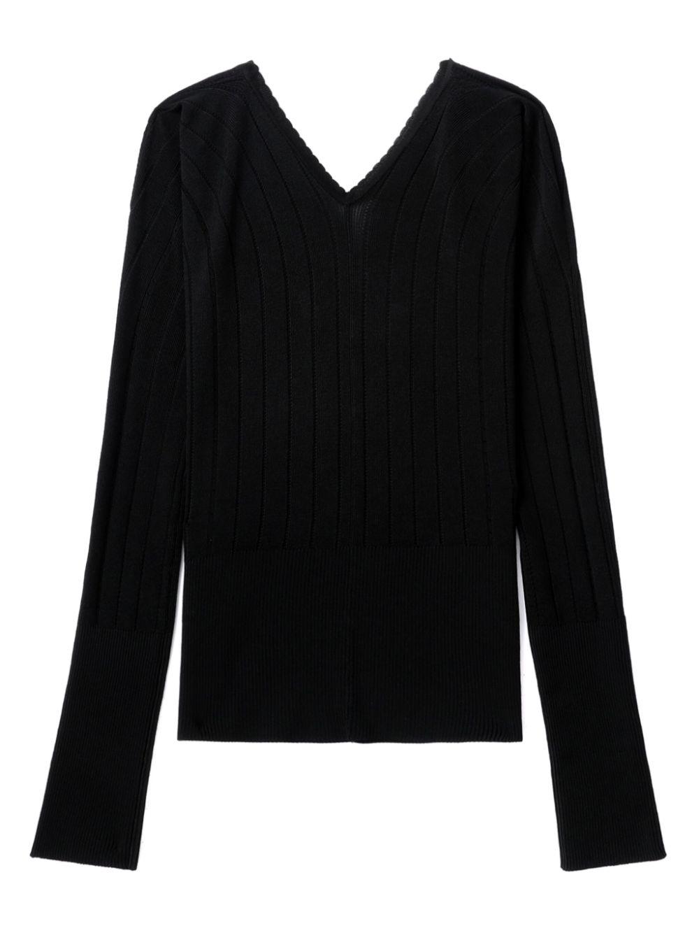 jacquemus top black viscoe - women