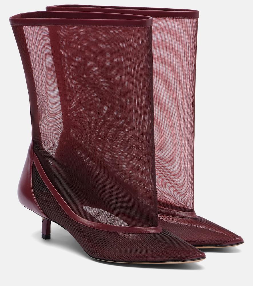 jacquemus tourni mesh ankle boots