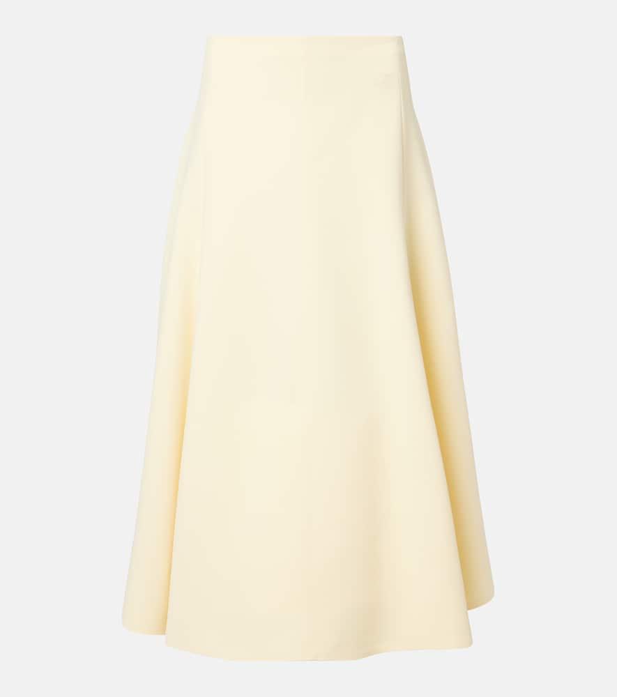 jacquemus triangle midi skirt