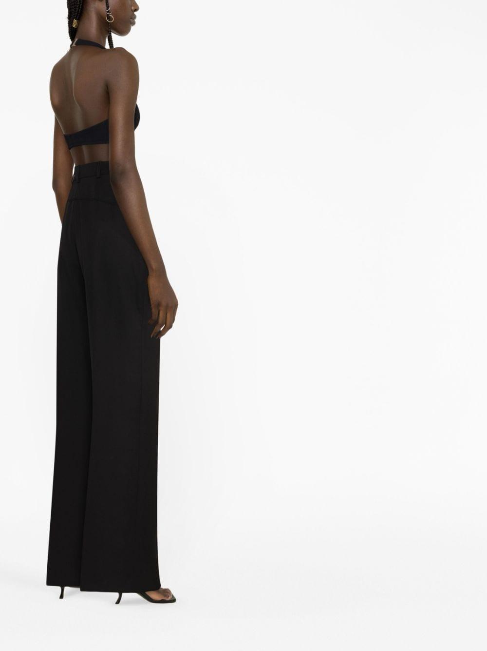 jacquemus trousers black - women