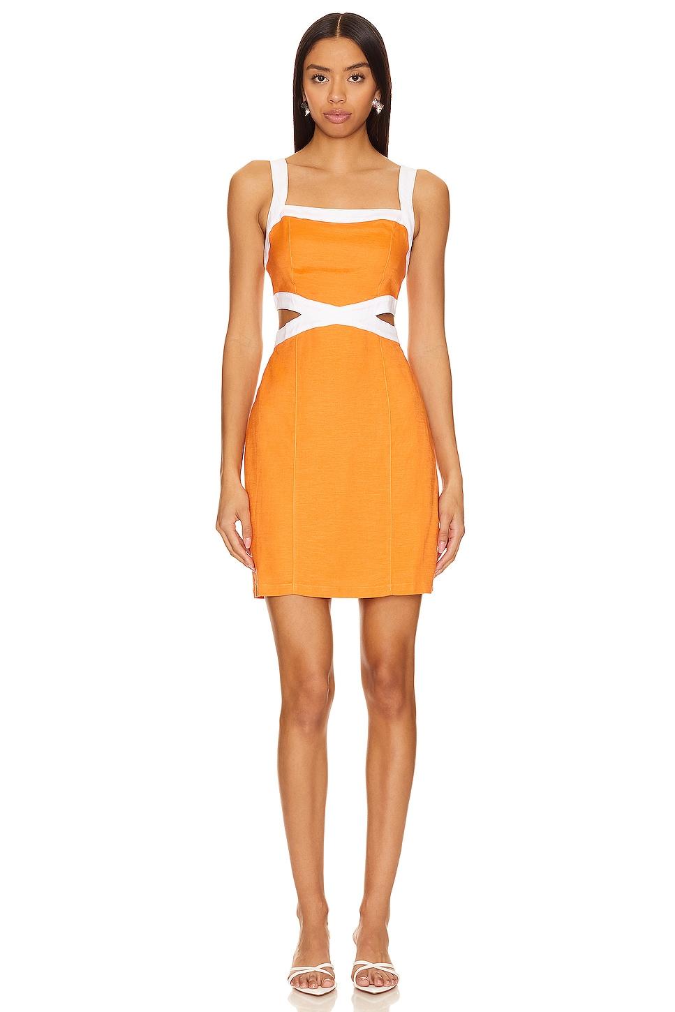 jacques contrast mini dress