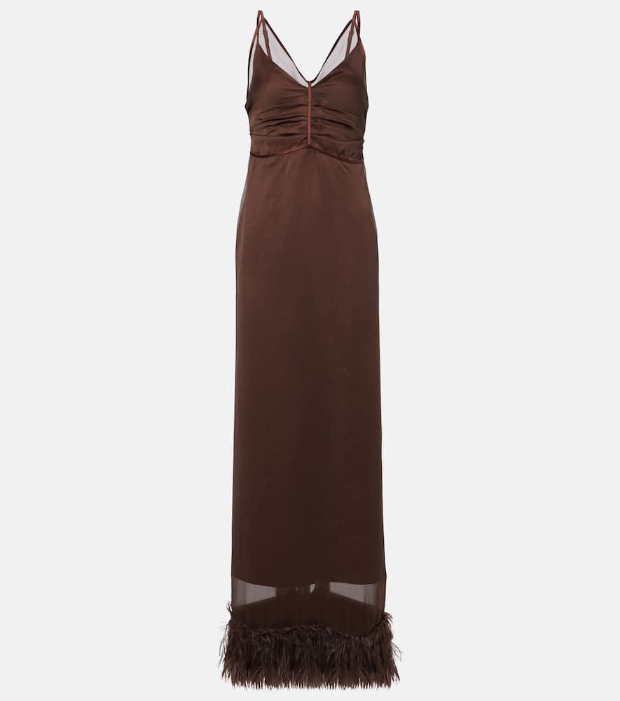 jacques wei layered slip dress
