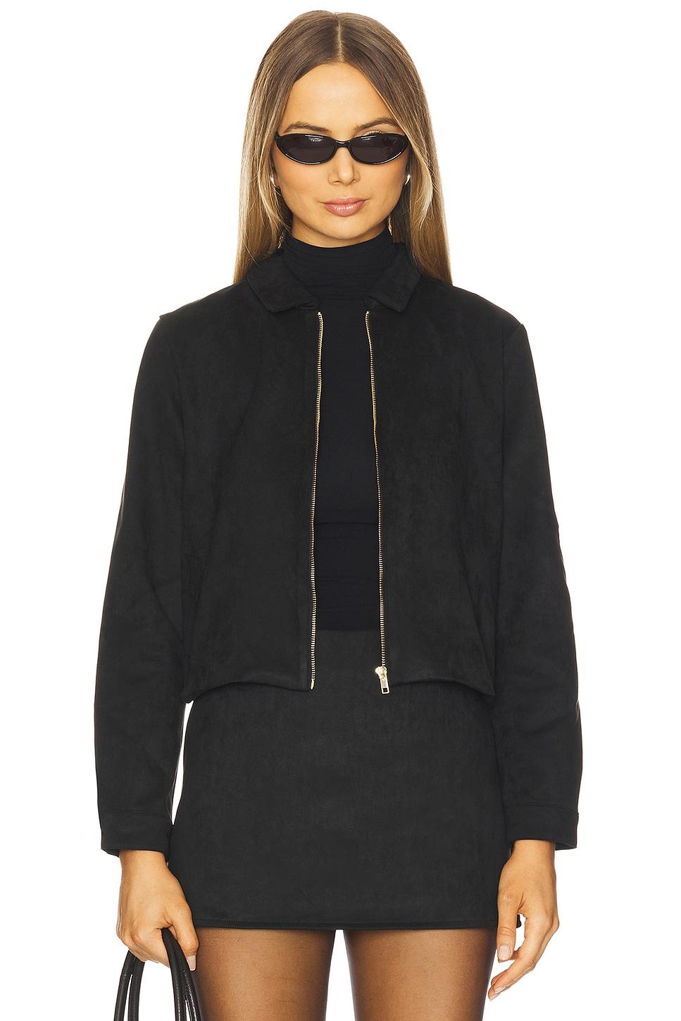 jacqui faux suede jacket