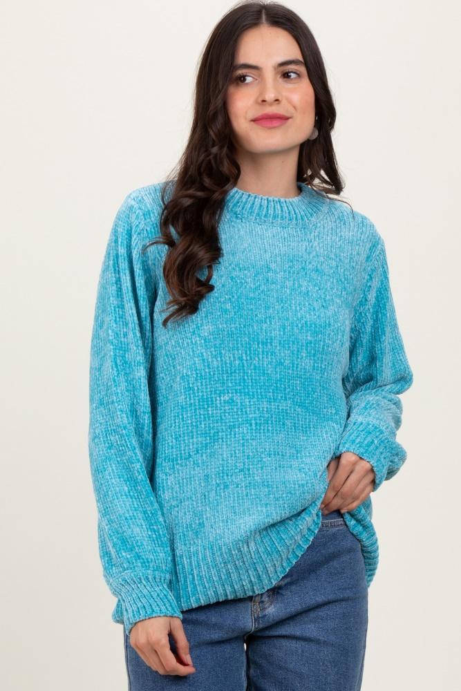 jade chenille knit sweater