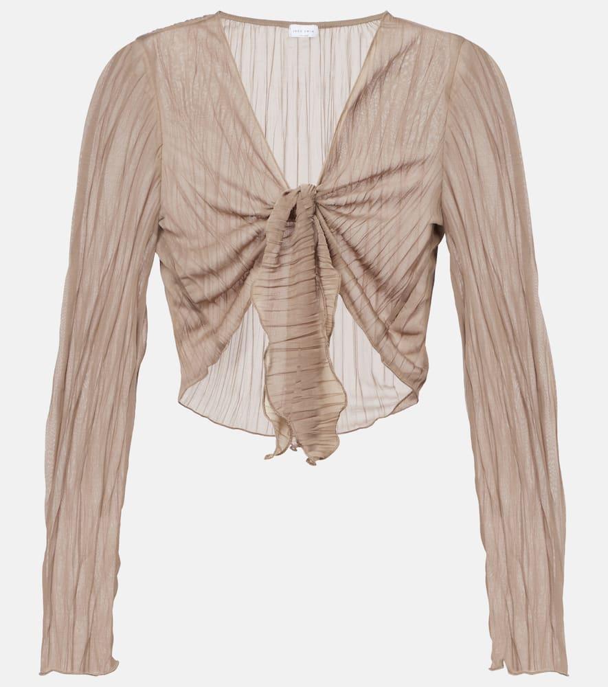 jade swim dania sheer crop top