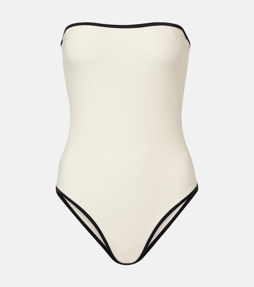 jade swim sienna strapless swimsuit