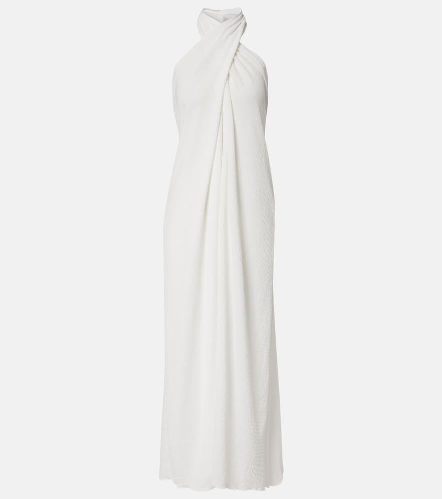 jade swim stella sheer halterneck maxi dress