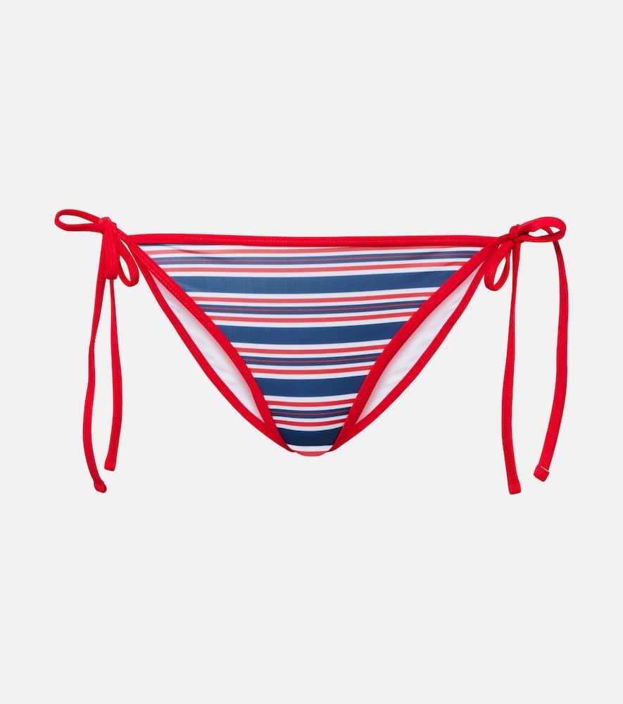 jade swim ties striped bikini bottoms