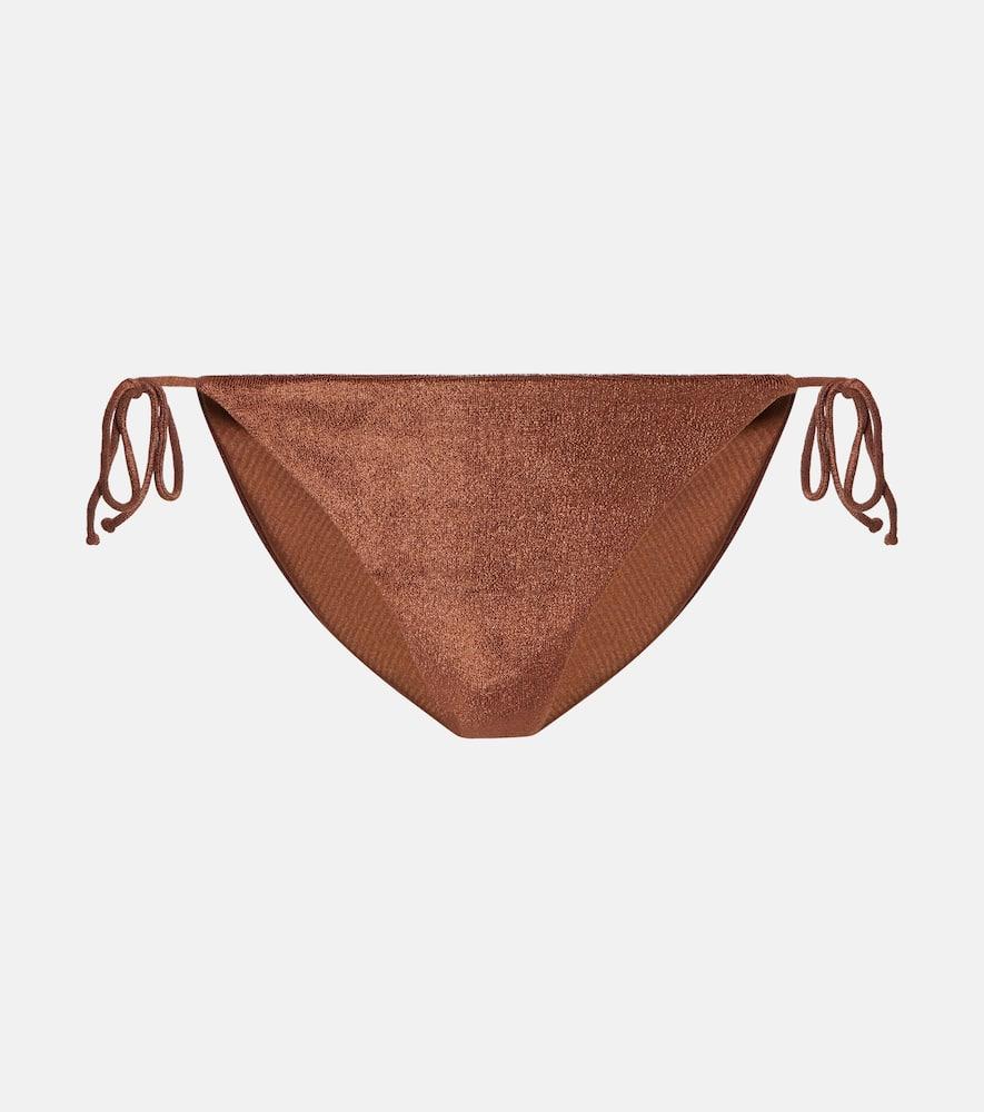jade swim ties terry bikini bottoms