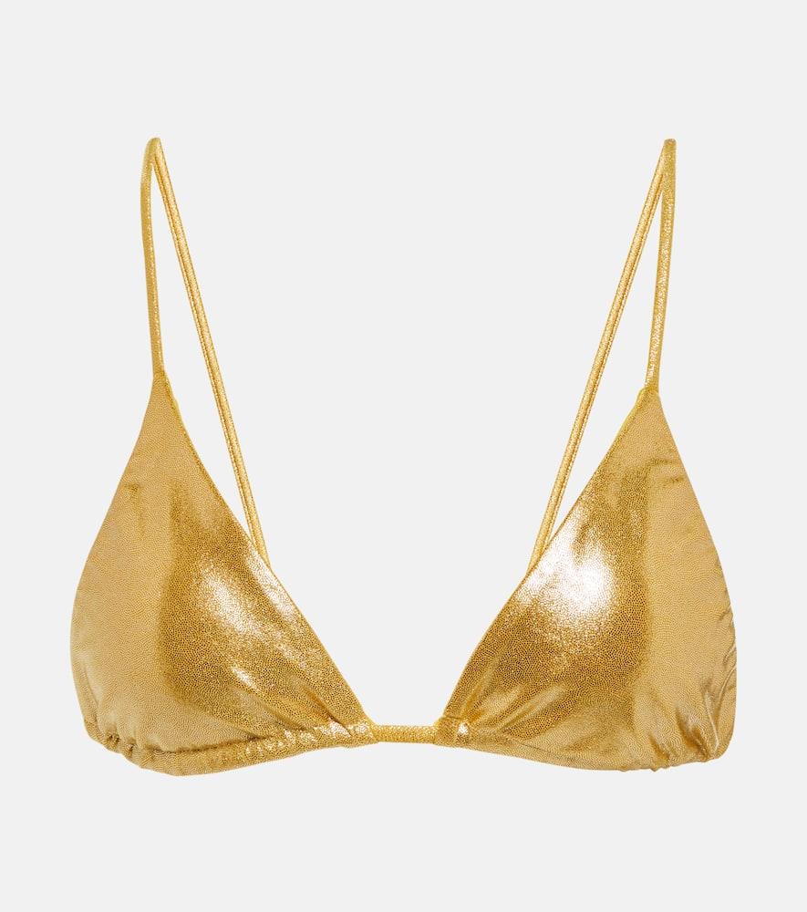 jade swim via triangle bikini top