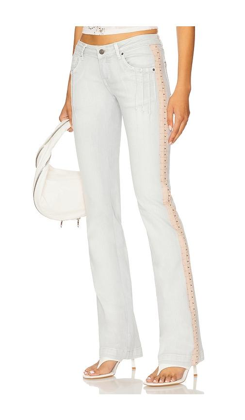 jaded london hook & eye jean in blue.