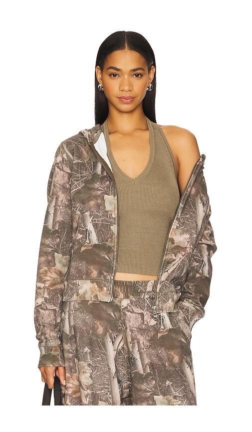 jaded london jaded mist mini monster hoodie in brown.