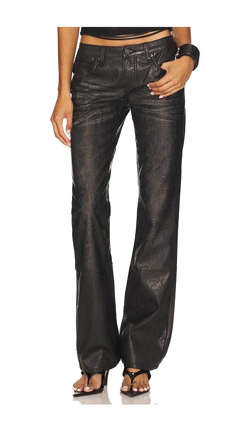 jaded london pu cooper jean in black.