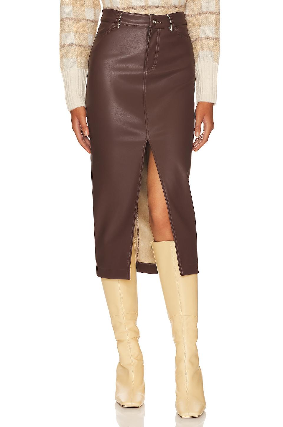 jae faux leather skirt