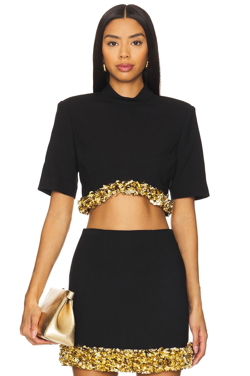 jalen short sleeve cropped top