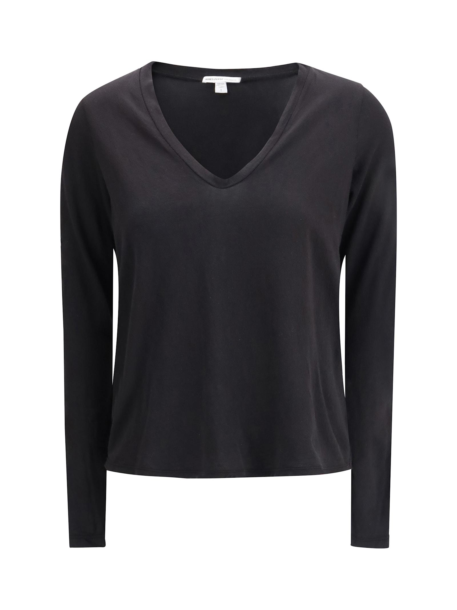 james perse deep v-neck long sleeve t-shirt