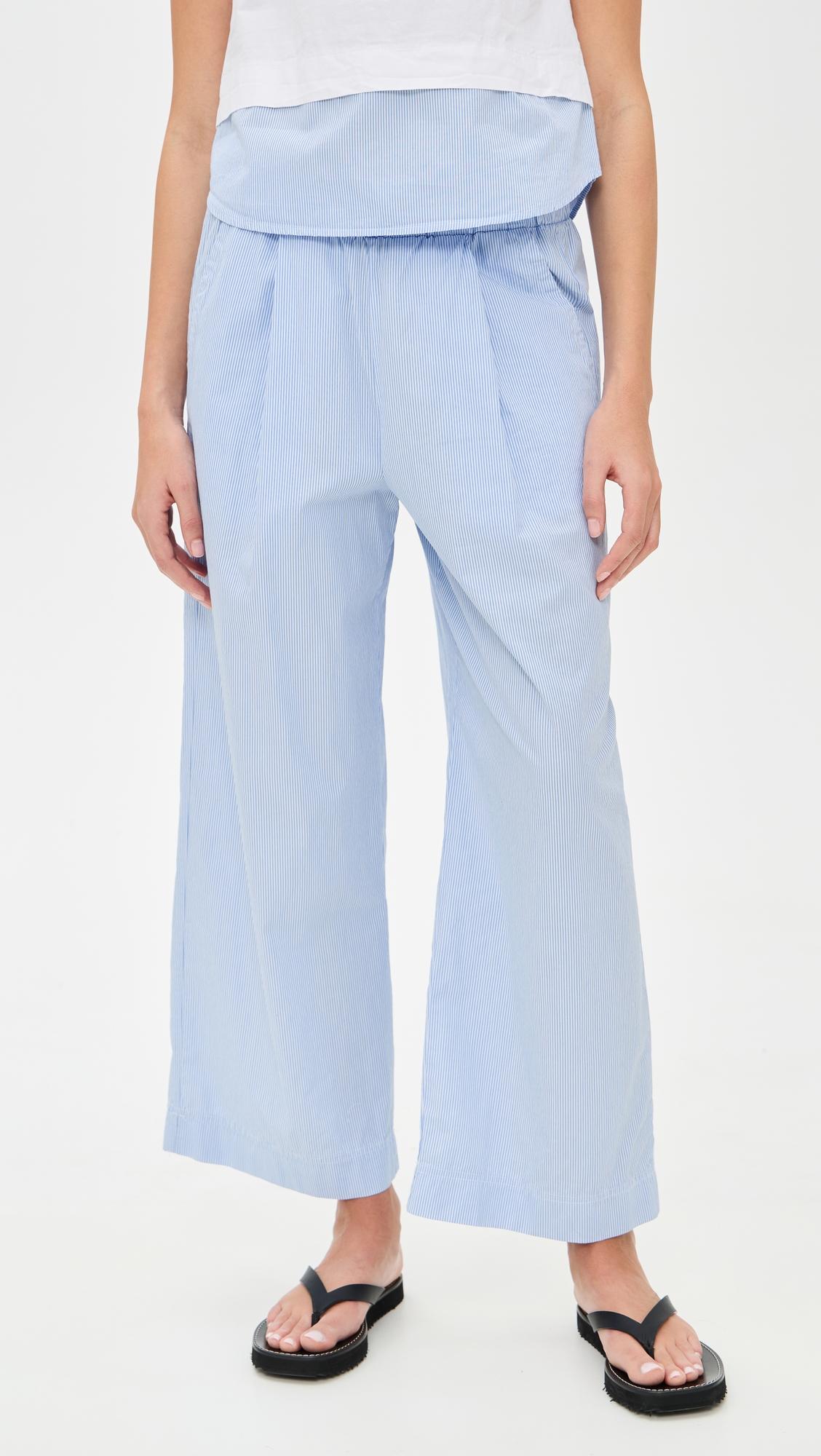 james pinstripe poplin pants