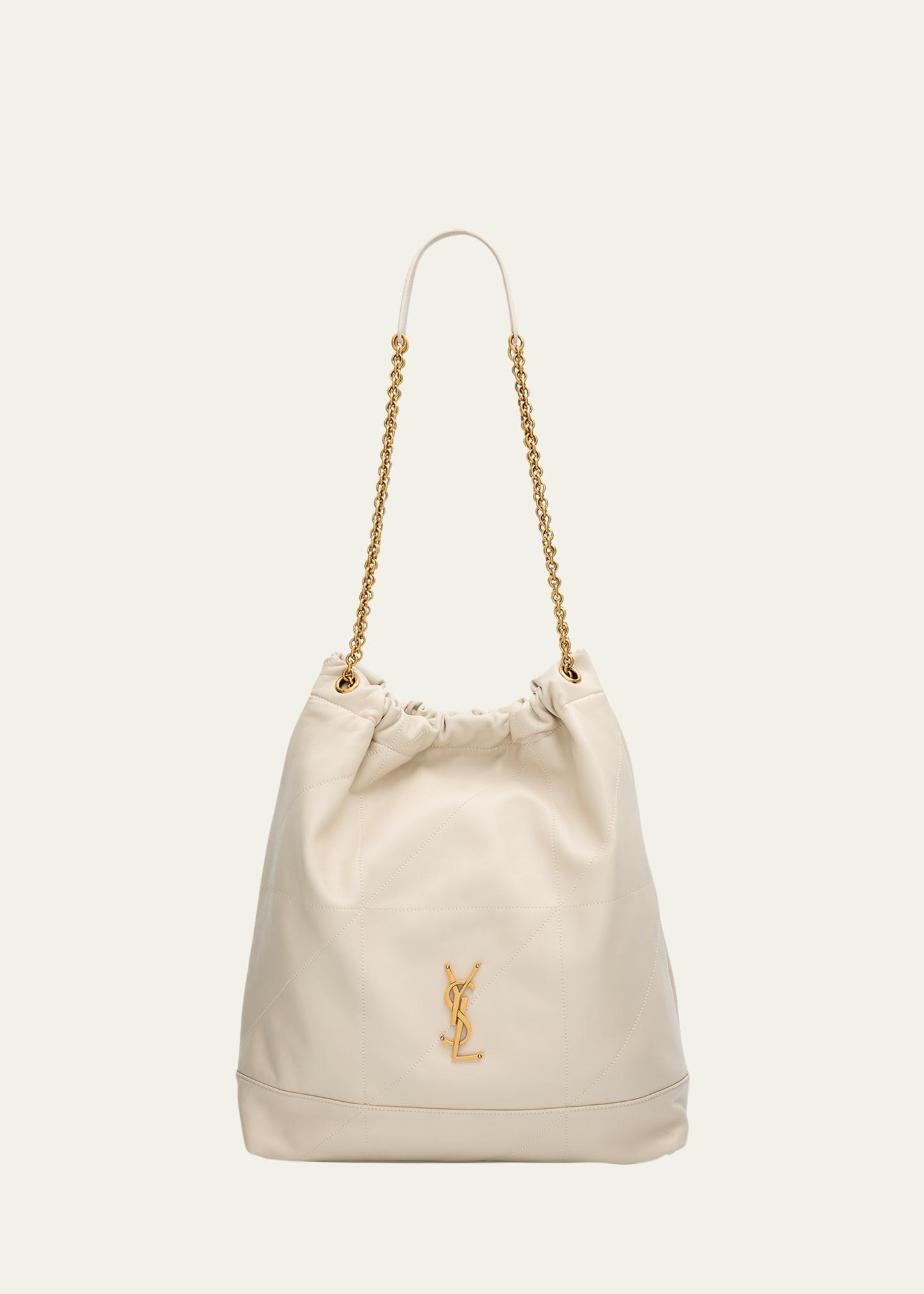 jamie large pochon ysl shoulder bag in quilted lambskin leather