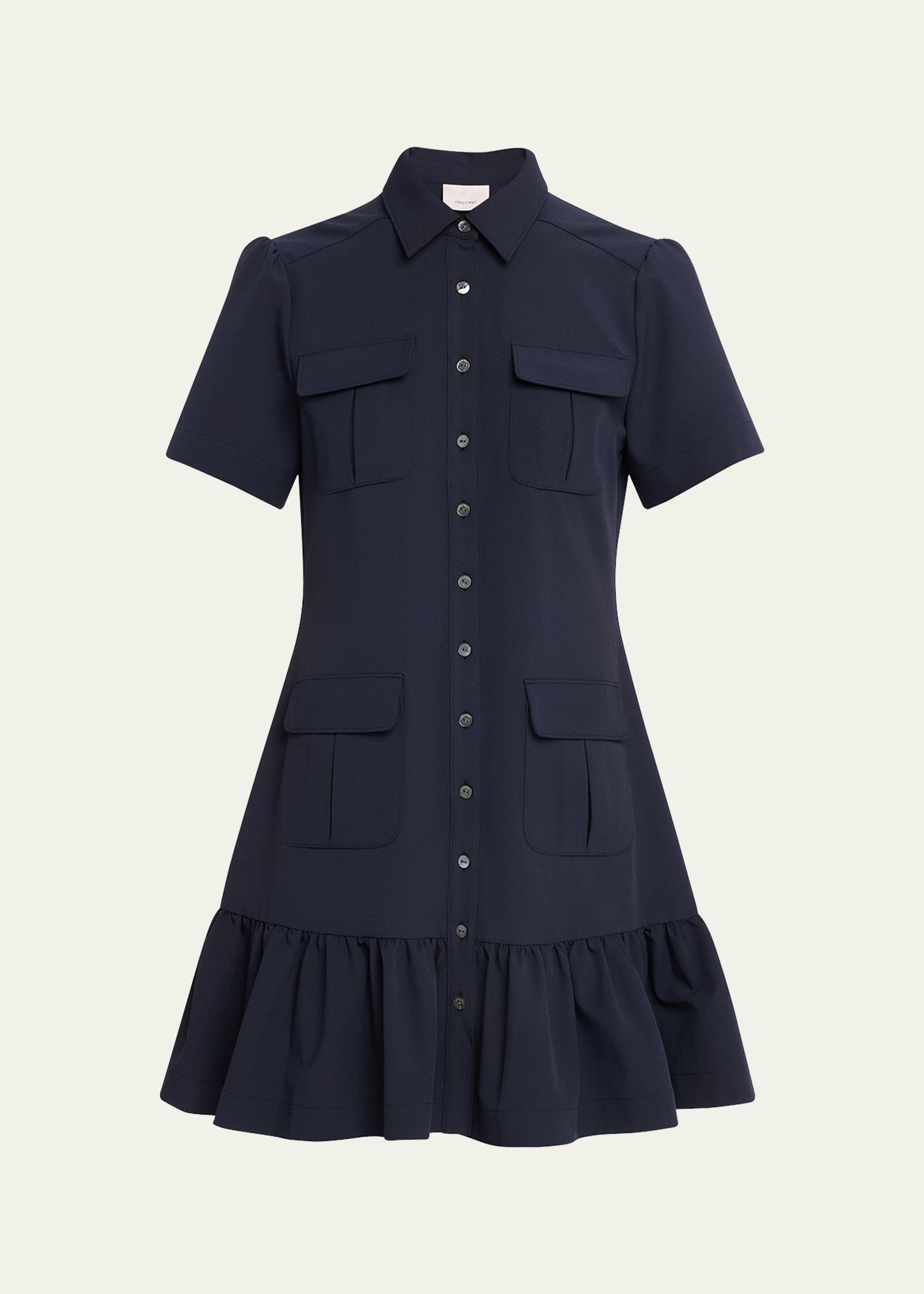 jamie short-sleeve shirtdress