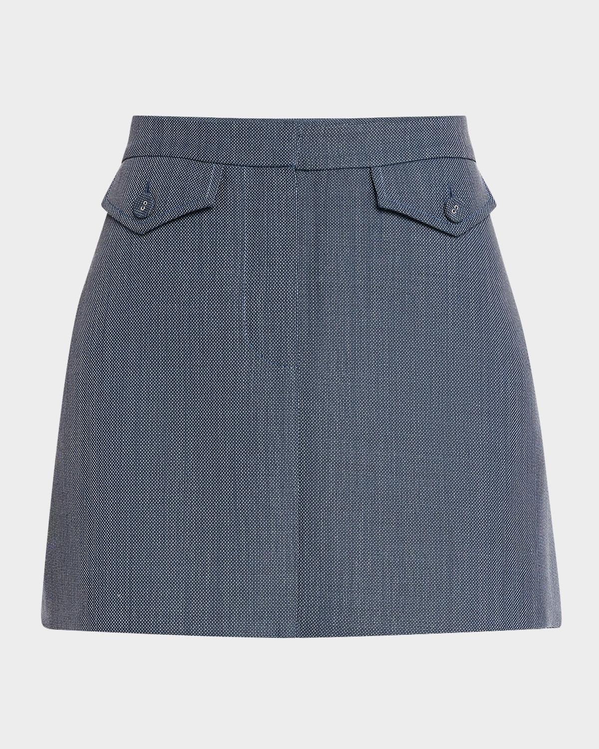 jamison wool melange mini skirt
