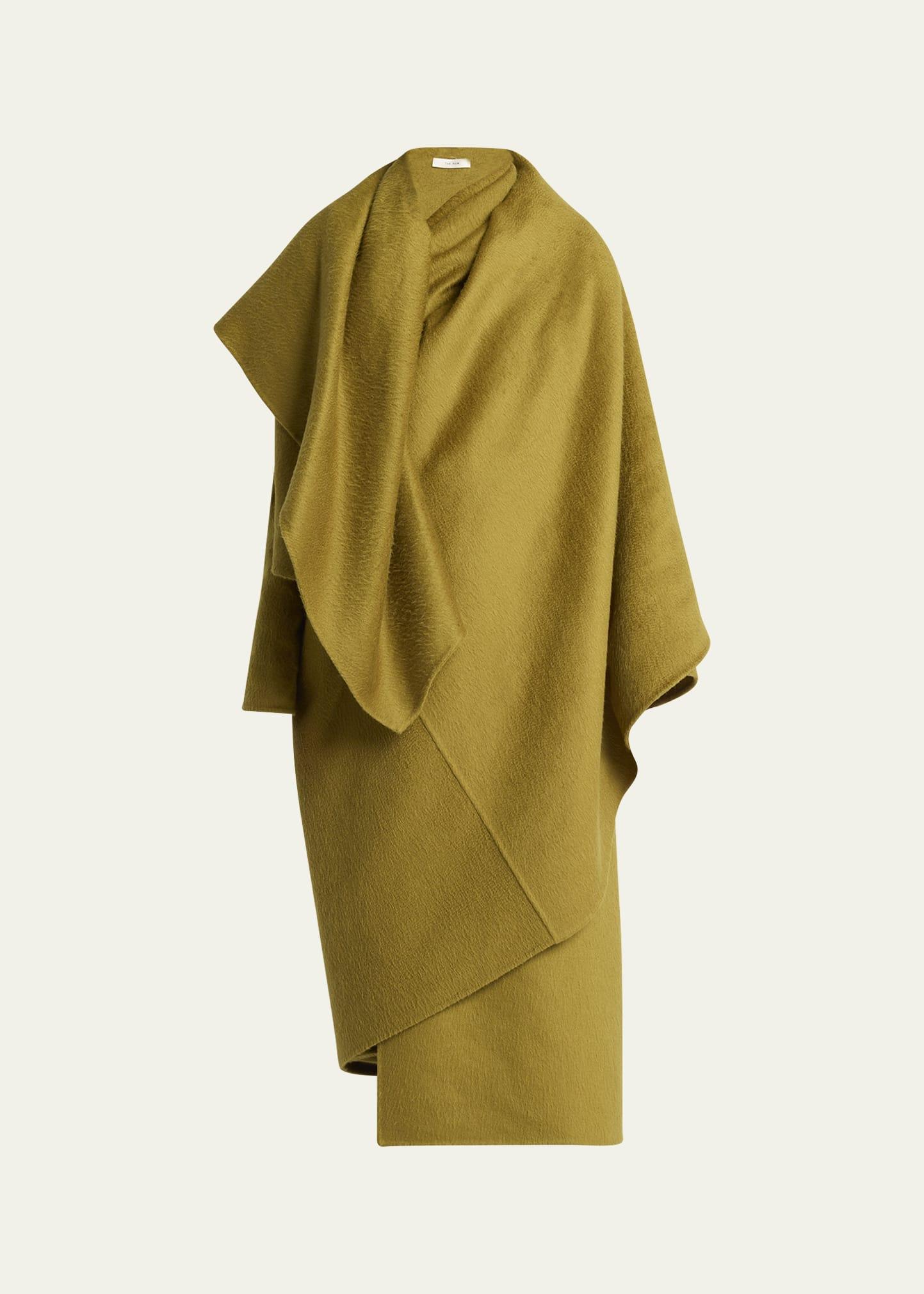 jan long cashmere wrap coat