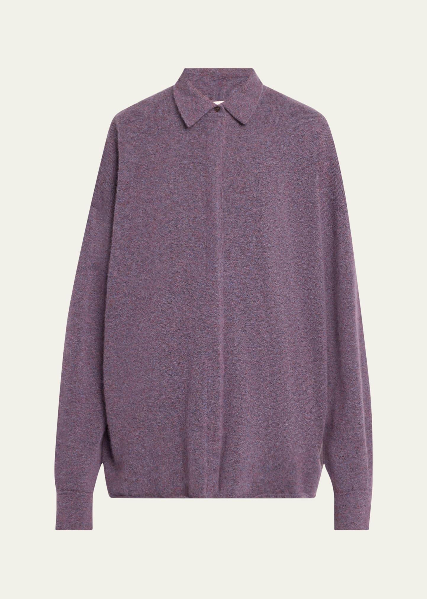 janak collared cashmere top