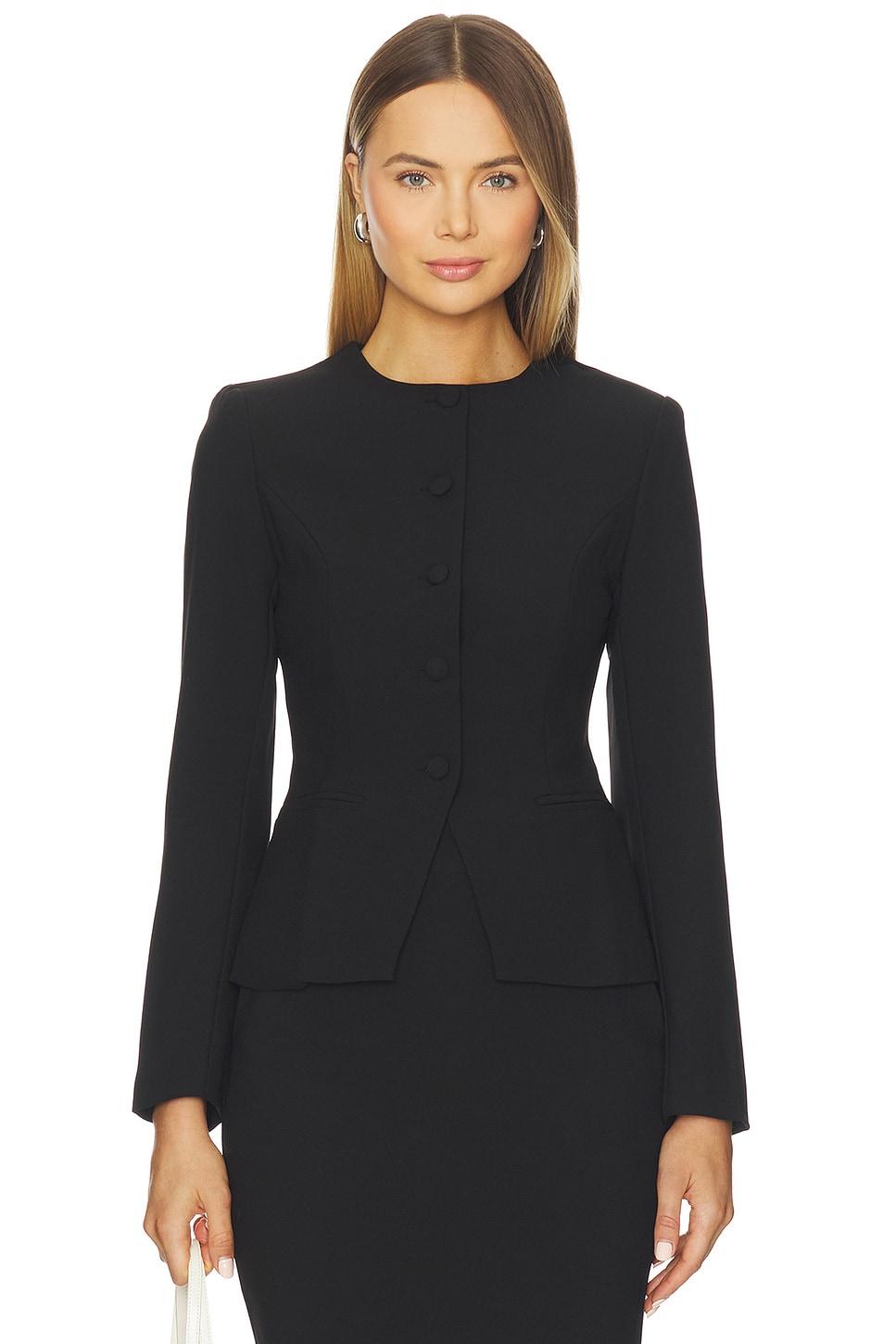 jane collarless blazer