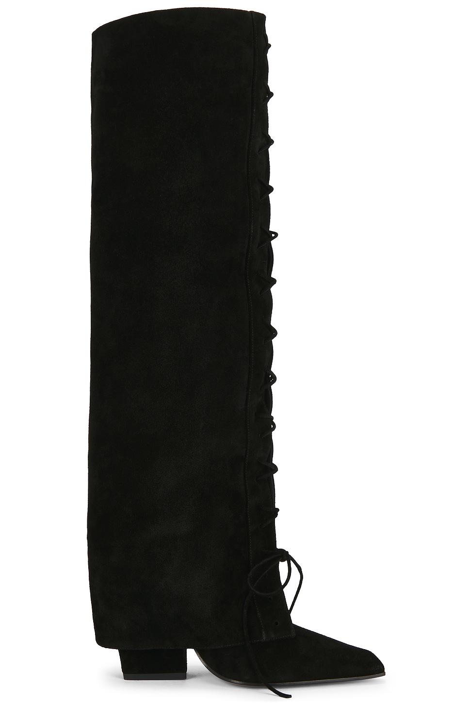 jane fold over lace up boot 100