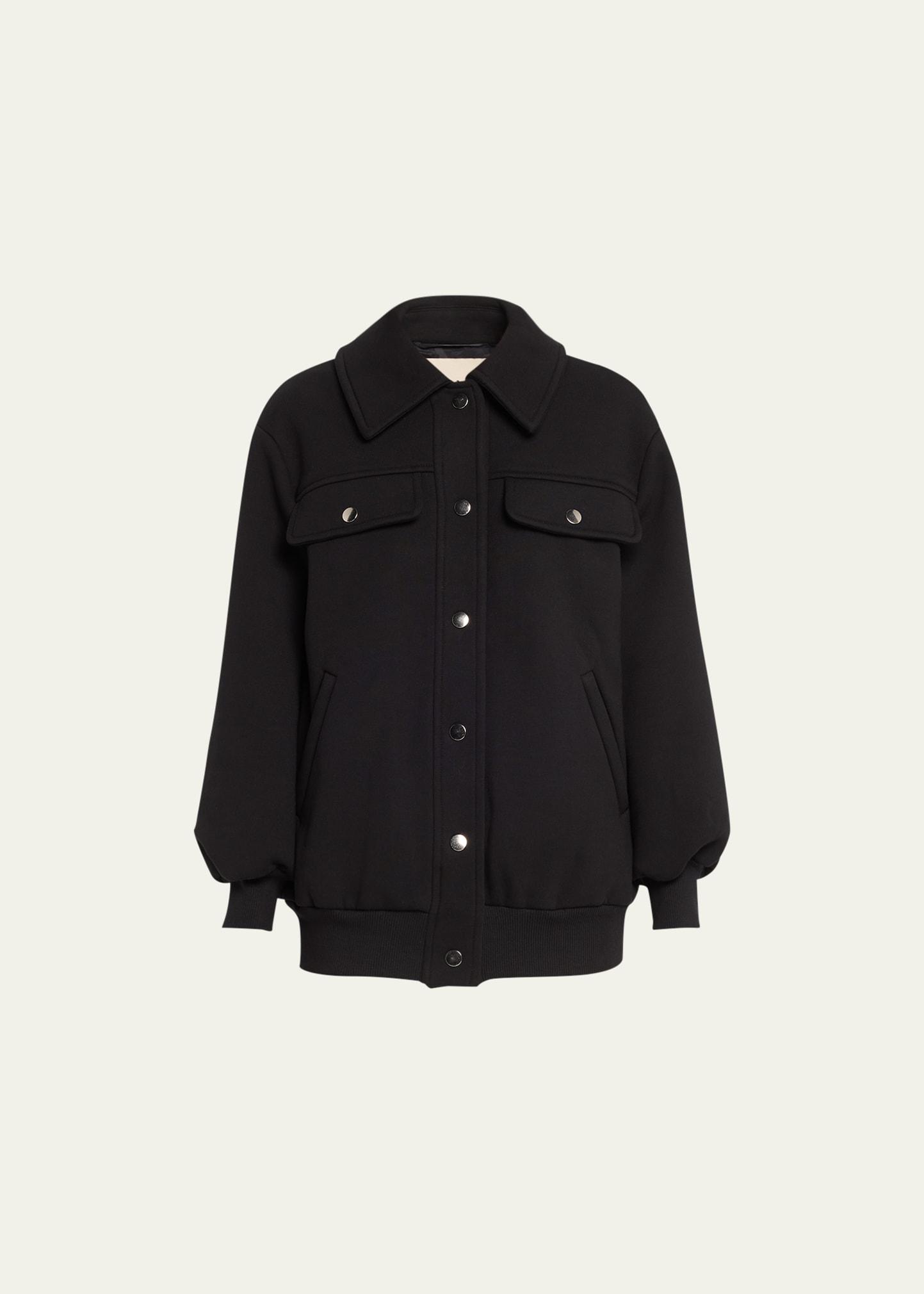 jane snap-button bomber jacket