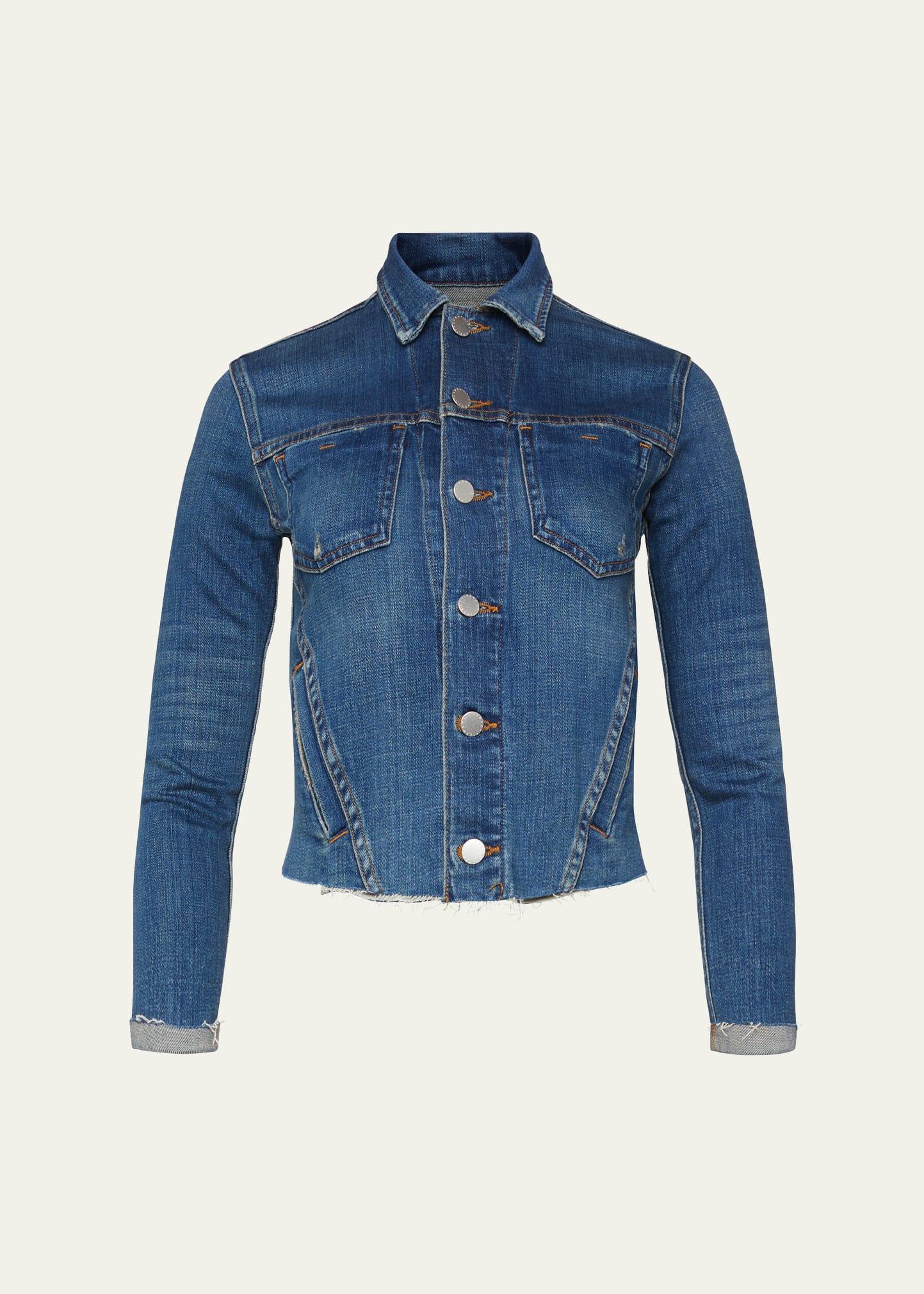 janelle slim raw-edge jacket