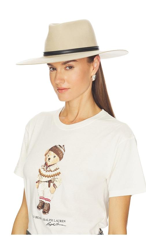 janessa leone beck fedora hat in grey.