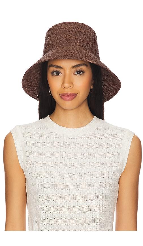 janessa leone felix hat in brown.