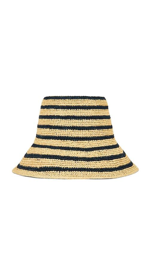 janessa leone harbor bucket hat in neutral.
