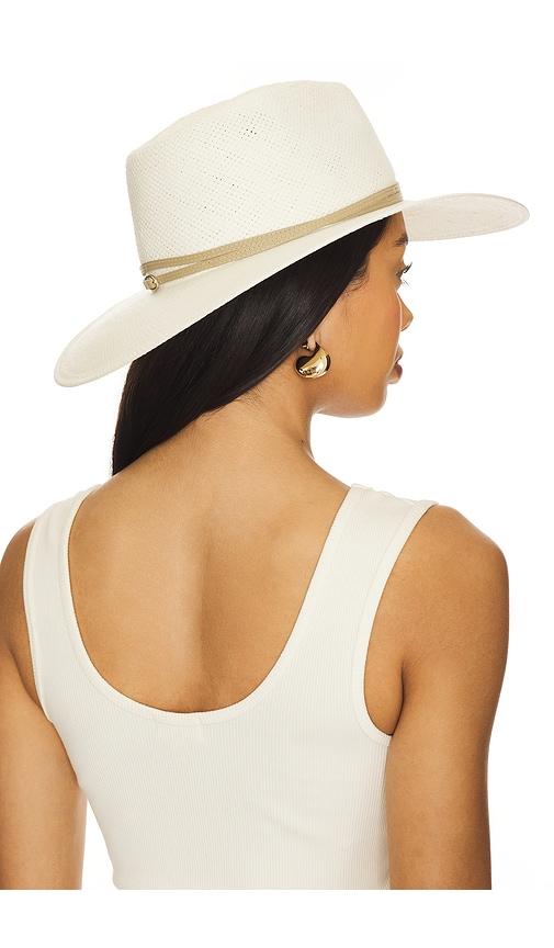 janessa leone jude hat in white.