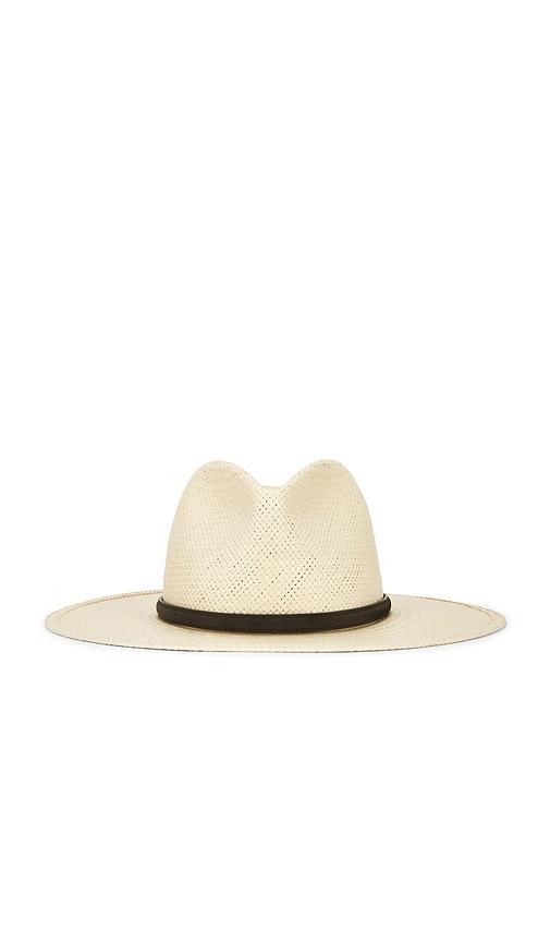 janessa leone simone fedora hat in neutral.