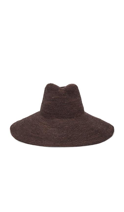 janessa leone waverly bucket hat in chocolate.