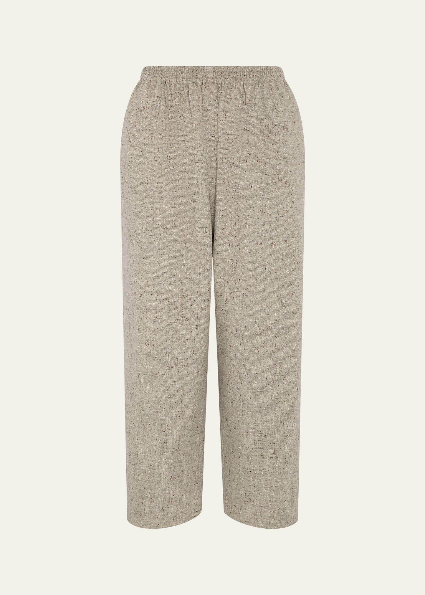 japanese wool speckled trousers