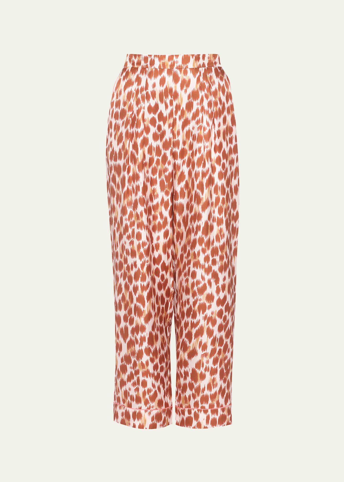 jaragua cropped abstract-print lounge pants