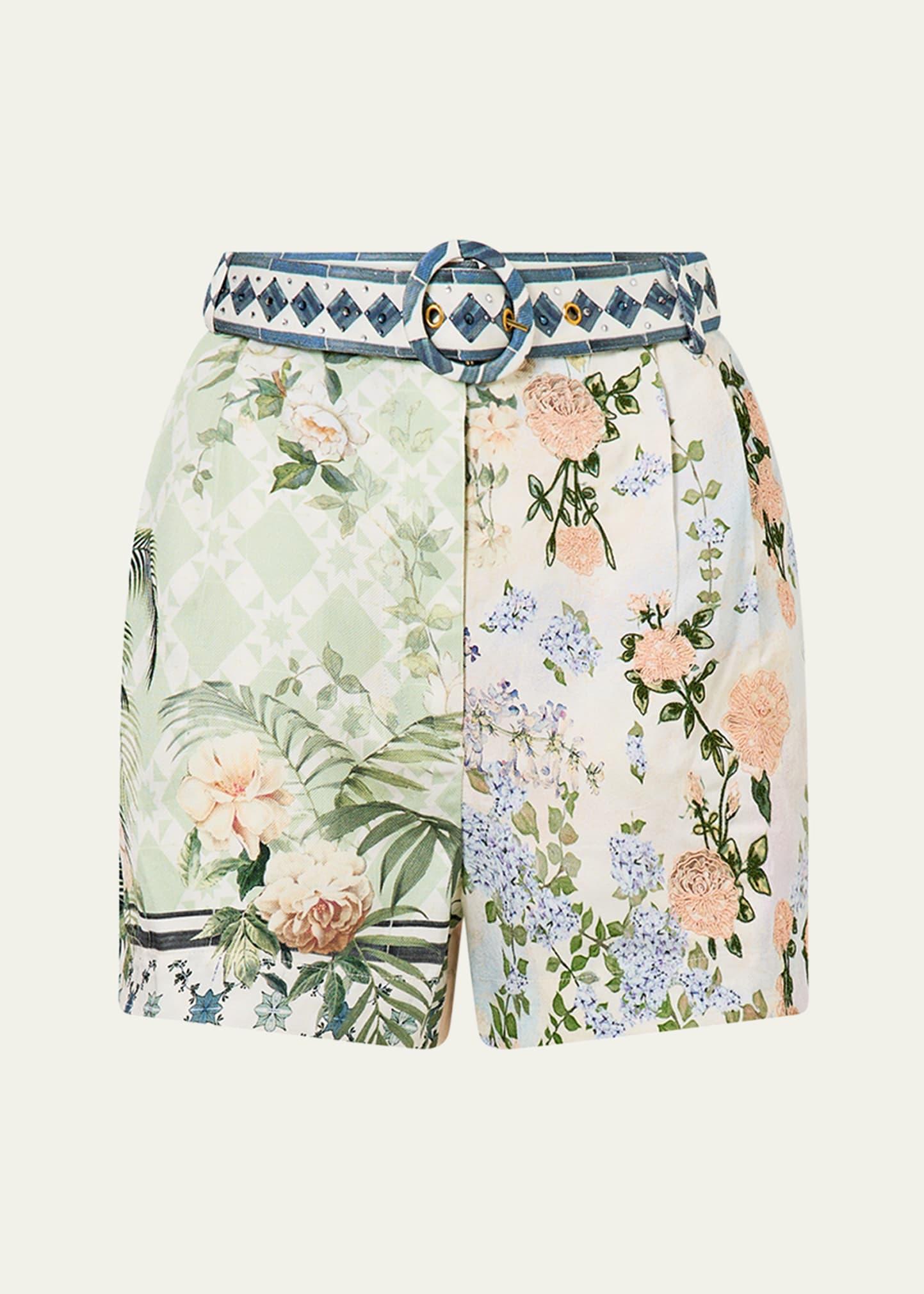 jardim party tuck front shorts