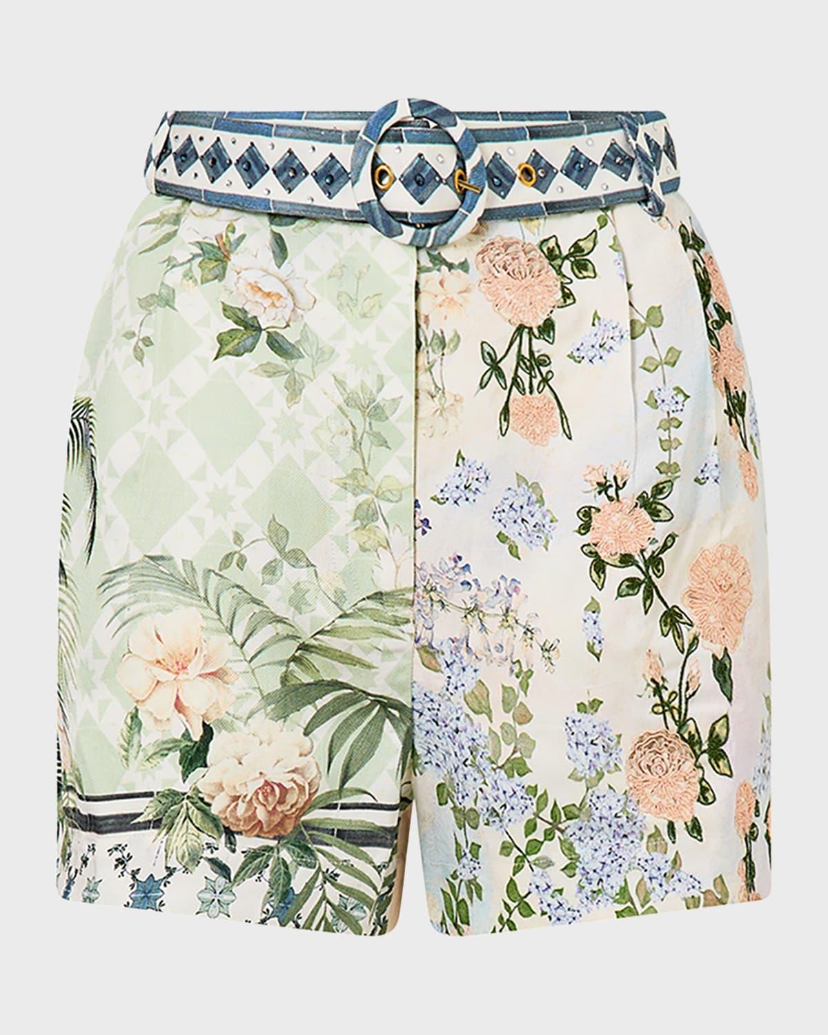 jardim party tuck front shorts