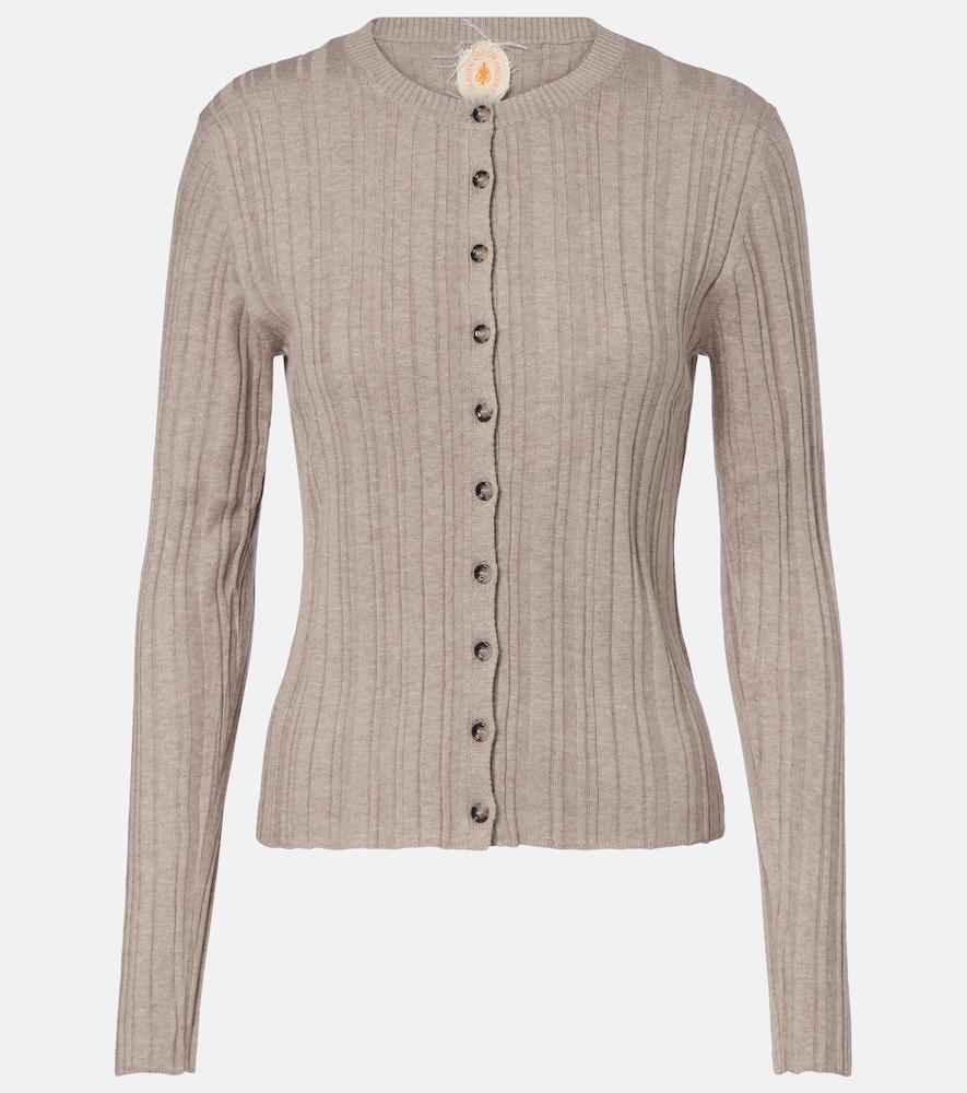 jardin des orangers cotton, silk, and cashmere cardigan