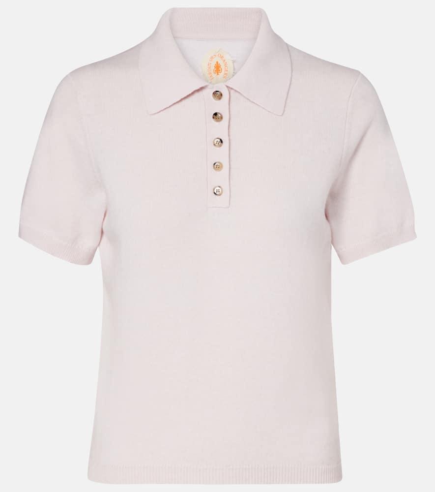 jardin des orangers cotton and cashmere polo shirt