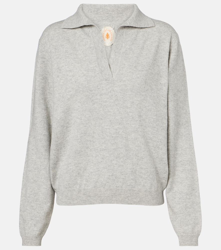 jardin des orangers cotton and cashmere polo sweater