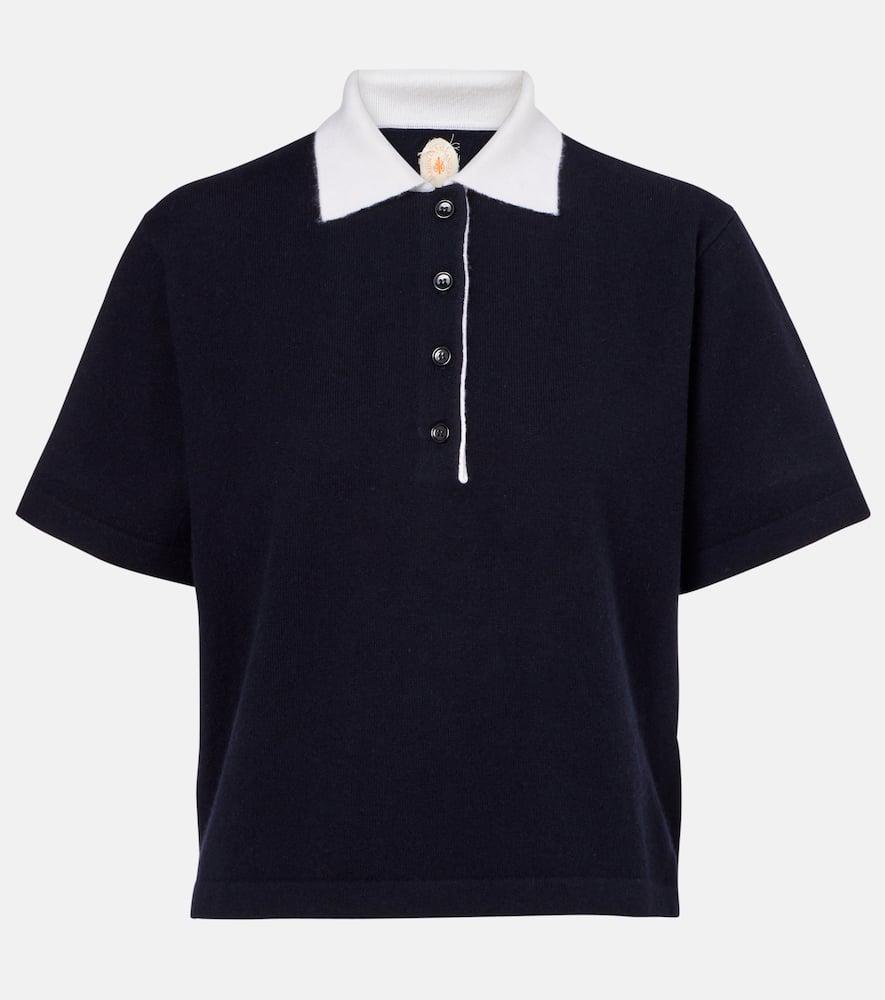 jardin des orangers cropped cashmere polo shirt