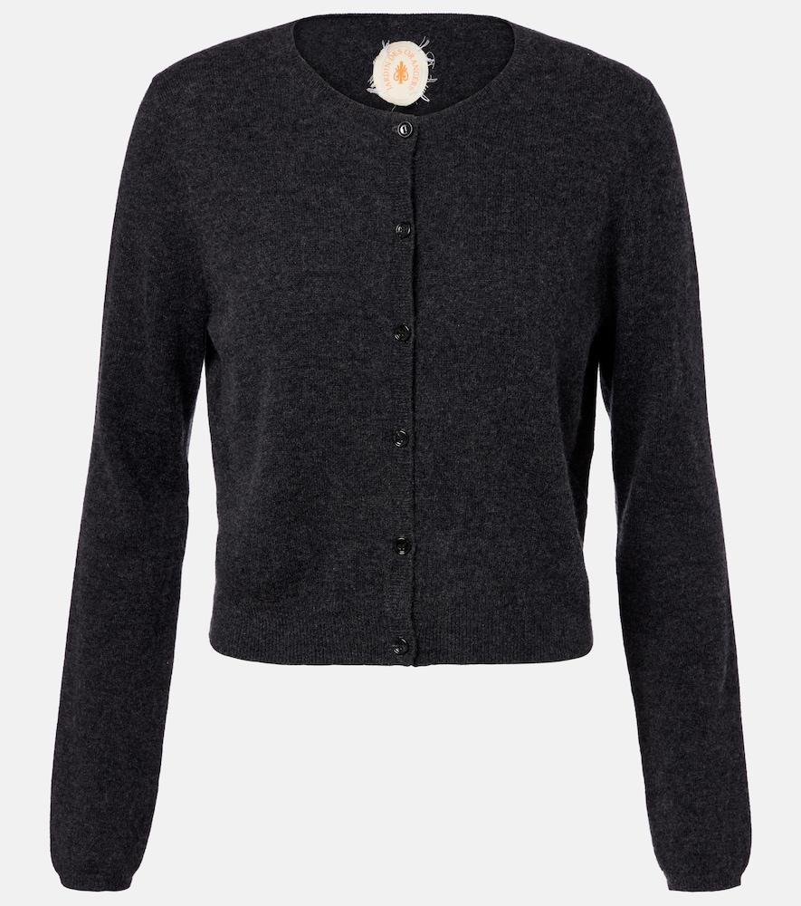 jardin des orangers cropped wool and cashmere cardigan