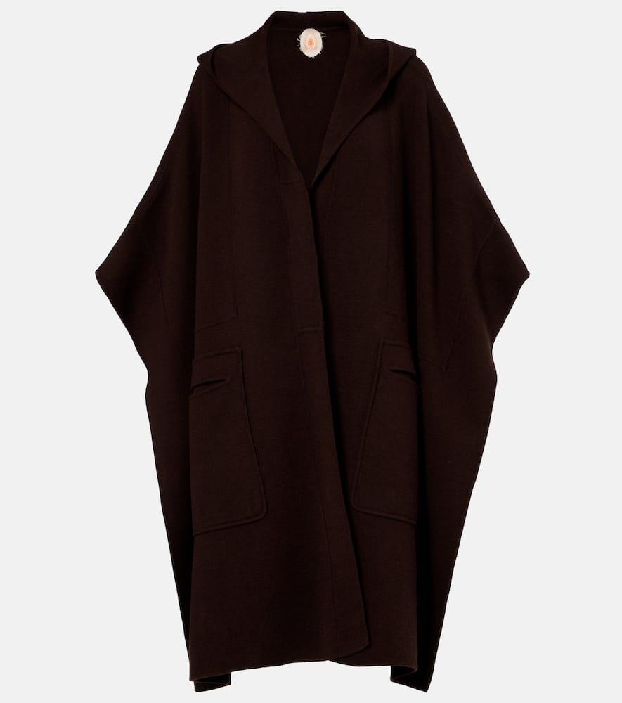 jardin des orangers hooded wool and cashmere cape