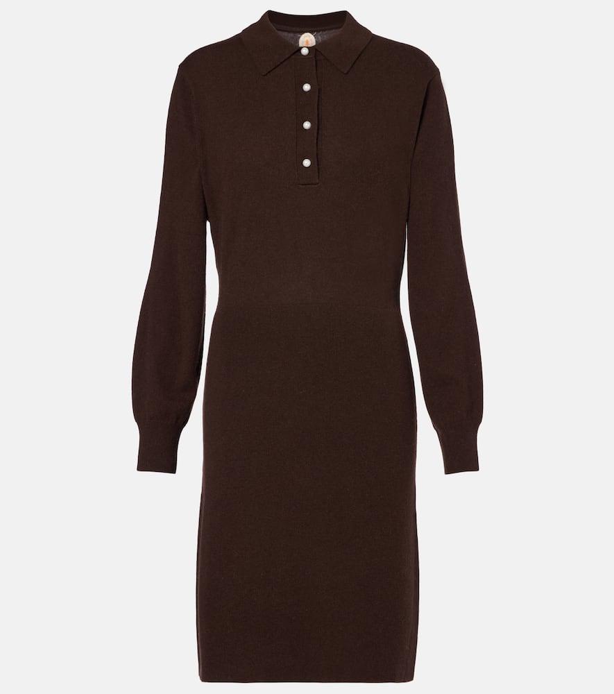 jardin des orangers knitted wool and cashmere polo dress